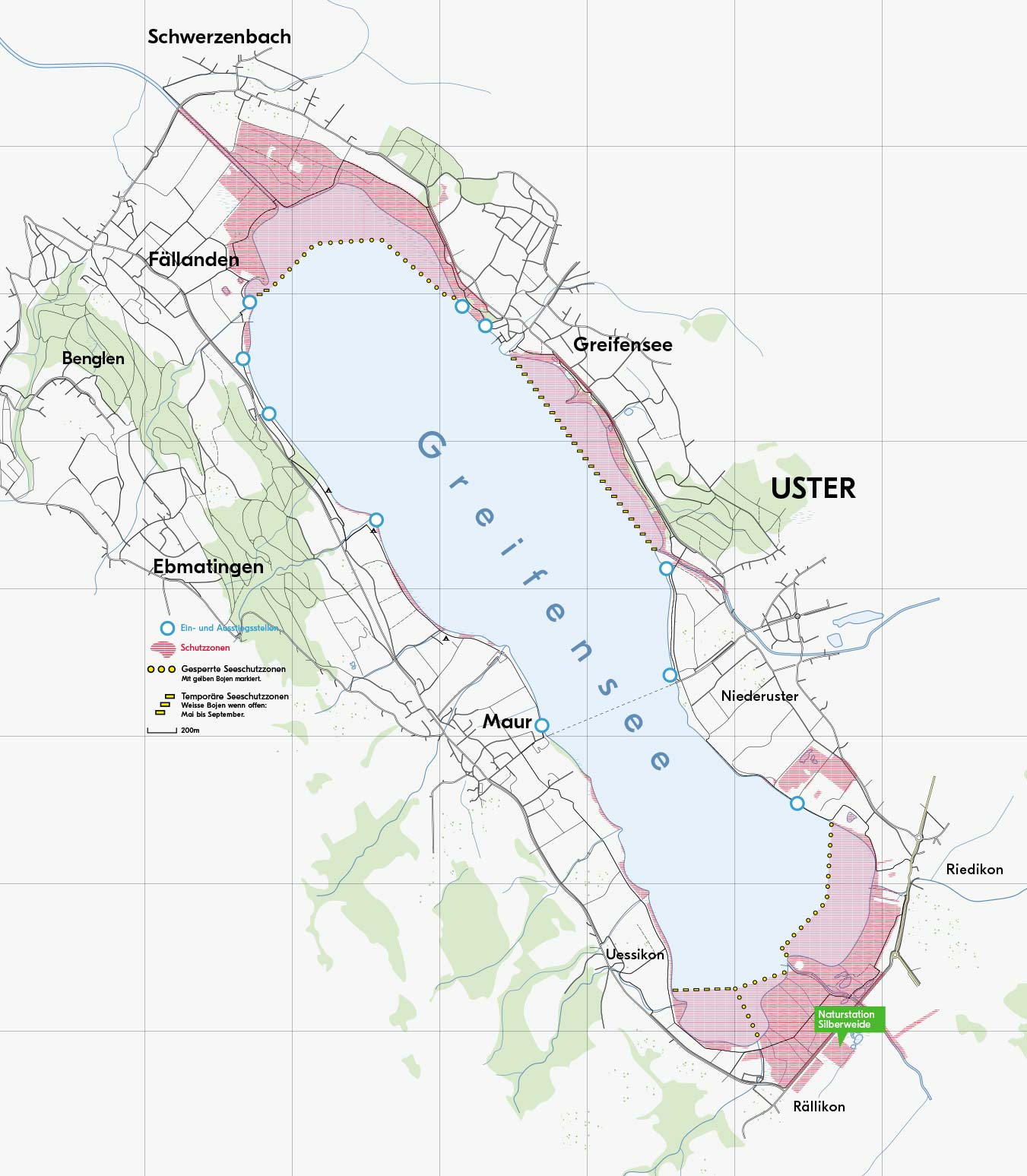 Schutzgebiete für den Greifensee
